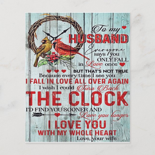 Customised Gift, To My Husband Letter Flyer (Front)