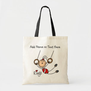 Customised Girls Gymnast on Rings Tote  Bag