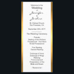 Customised Gold Foil White Design Wedding Programs<br><div class="desc">Greet your guests at your wedding ceremony with these elegant customisable programs.  Gold foil ombre and white design DIY templates for you to edit as you wish.</div>