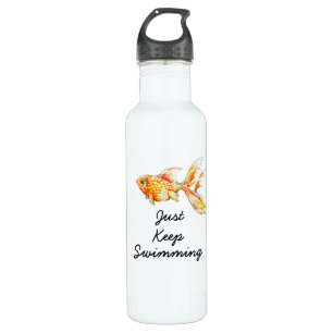 Customised Goldfish Art Water Bottle