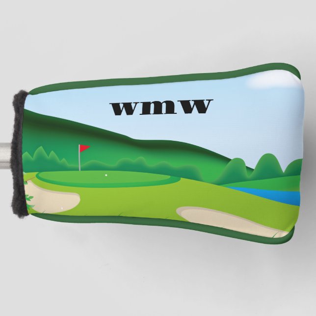 Customised Golf Blade Putter Cover (Front)