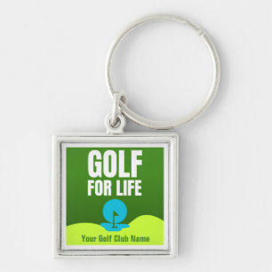 Customised Golf For Life Keychain