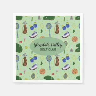 Customised Golf Theme Paper Napkin