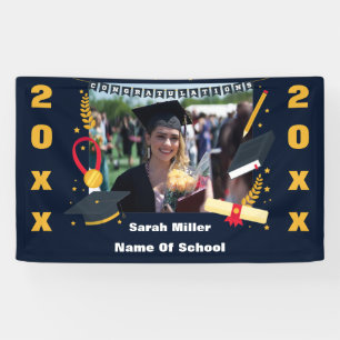 customised graduation 2021 with name and Photo Banner