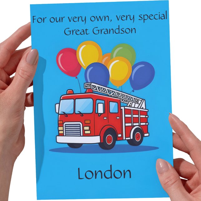 Customised Great Grandson Birthday Poem Card (Creator Uploaded)