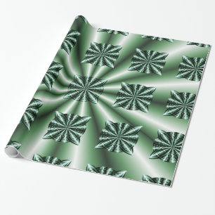 Customised Green Metallic Celtic Knot Wrapping Paper
