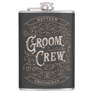 Customised Groomsmen Gift Hip Flask
