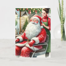Customised Hair Dresser with Santa Claus Christmas