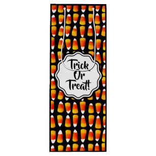 Customised Halloween Candy Corn 4 Sizes Wine Gift Bag