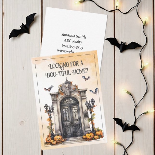 Customised Halloween Pop By Card (Halloween Boo Tiful Home Pop By Card)