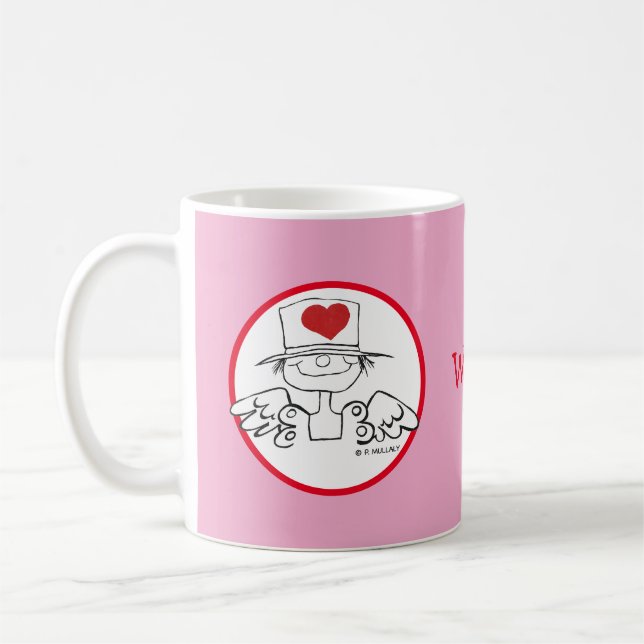 Customised Heart Fairy Coffee Mug (Left)