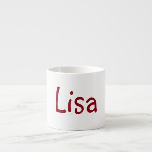 Customised Her Name on Espresso Mug