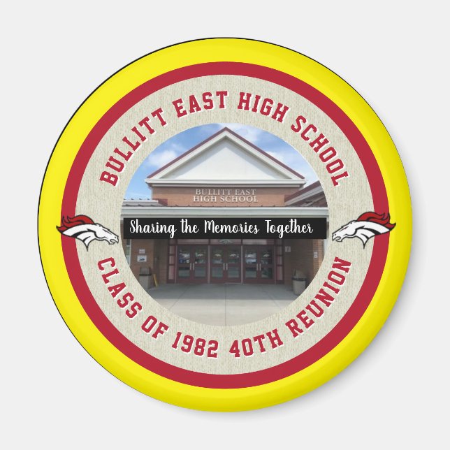 Customised High School Class Reunion Ideas Magnet (Front)