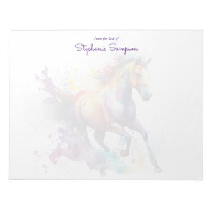 Customised Horse Lovers Notepad