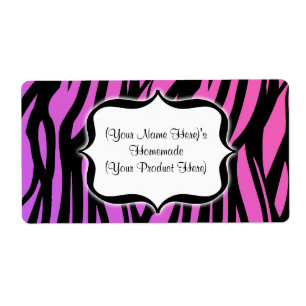 Customised Hot Zebra Label