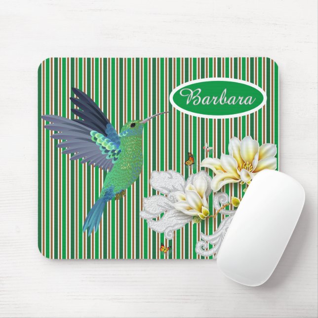 Customised Humming Bird In Summer  Mouse Pad (With Mouse)