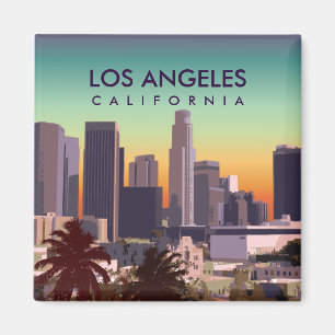 Customised Image of Downtown L.A. California Magnet