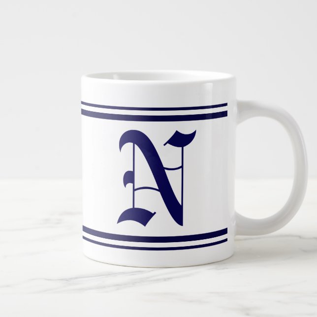 Customised Initial Jumbo Mug (Right)