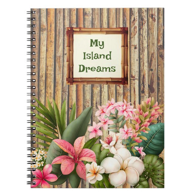 Customised Island Dreams Spiral Photo Notebook (Front)