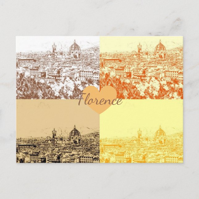Customised Italy Florence Photography Postcard (Front)