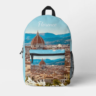 Customised Italy Florence Photography Printed Backpack