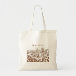Customised Italy Florence Vintage Photography Tote Bag