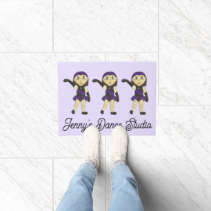 Customised Jazz Dancer Dance School Studio Teacher Doormat