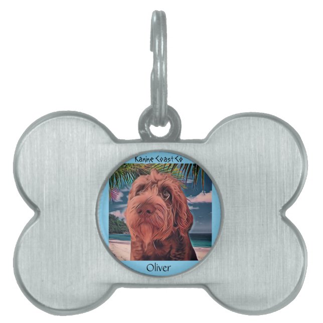 Customised Kanine Coast  Pet ID Tag (Front)