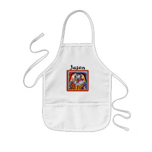 Customised Kids Owl Artist  Apron