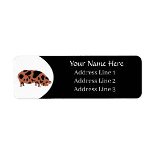 Customised KuneKune Pig Address Label Return Address Label