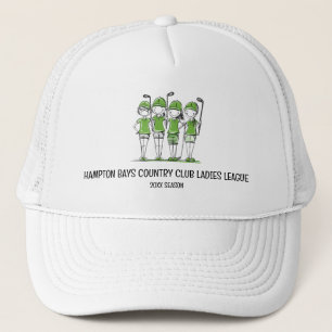 Customised Ladies Golf League Hat w/Season