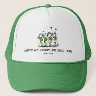 Customised Ladies Golf League Hat w/Season