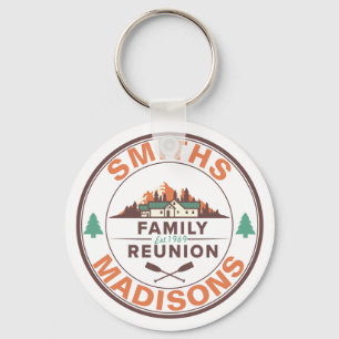 Customised Lake House Family Reunion Logo Key Ring