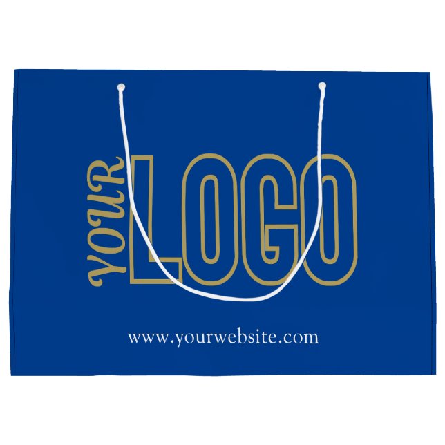 Customised Large Paper Shopping with Company Logo Large Gift Bag (Back)