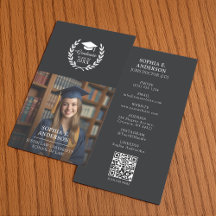 Customised Laurel Wreath Photo & QR Code Grad Name