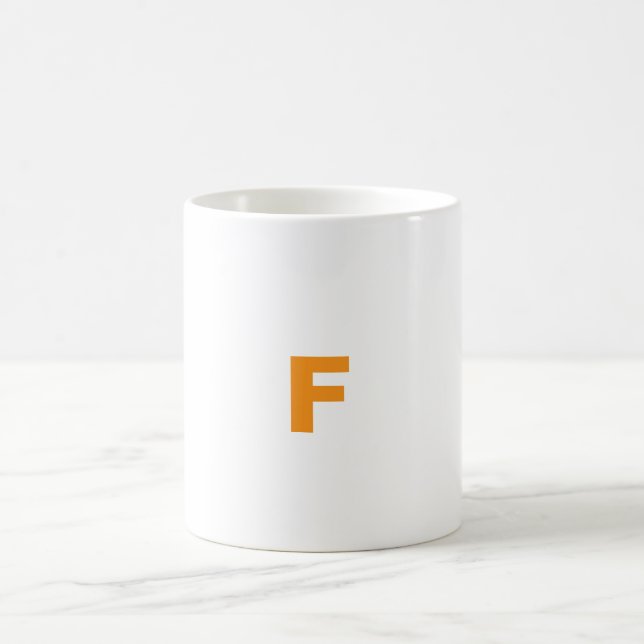Customised letter F mug (Center)