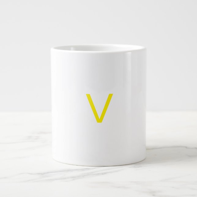 Customised letter V mug (Front)