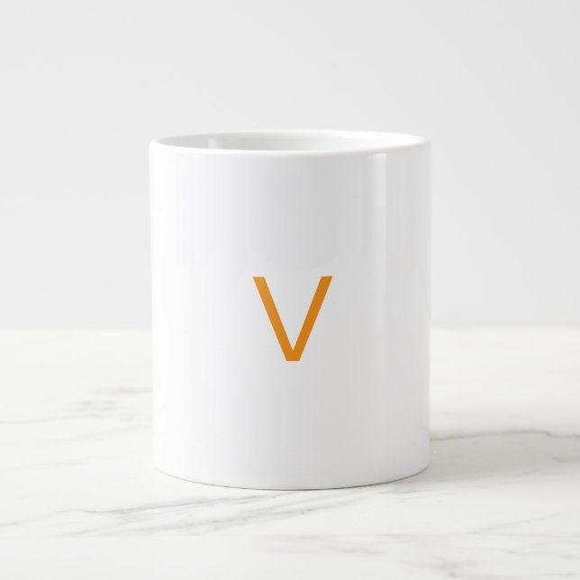 Customised letter V mug (Front)