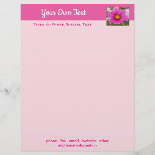 . CUSTOMISED LETTERHEAD