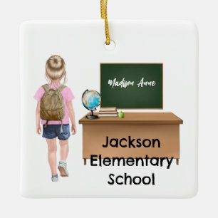 Customised Little Kids Grade School Ornament