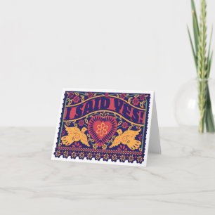 Customised Lovebirds Note Card