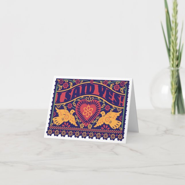 Customised Lovebirds Note Card (Front)