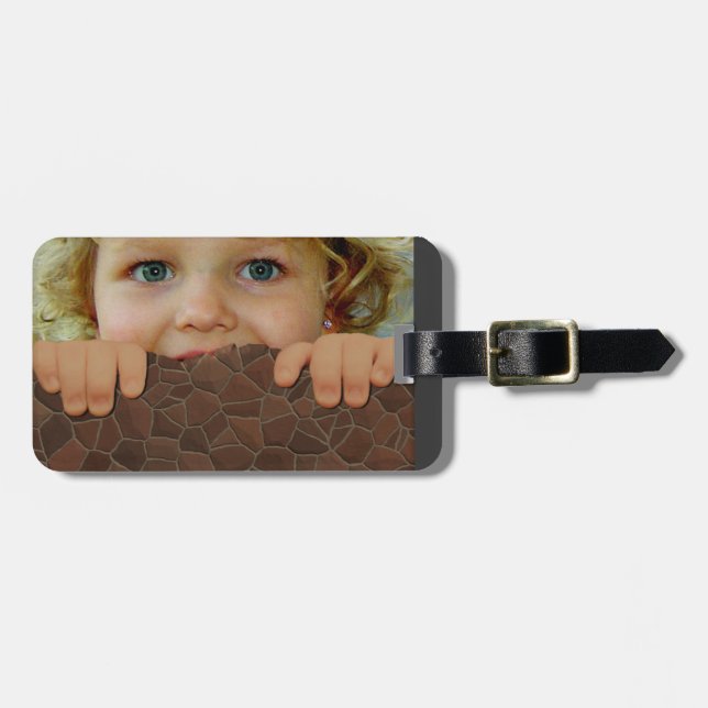 Customised Luggage Tag Add Your Picture & Name!! (Front Horizontal)
