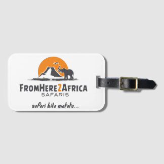 Customised luggage tag with business card slot