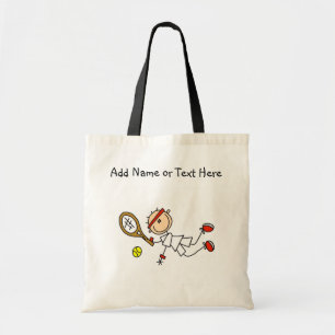 Customised Male Tennis Player Tote Bag