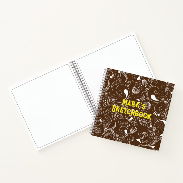 Customised mandala art sketchbook  notebook (Inside)