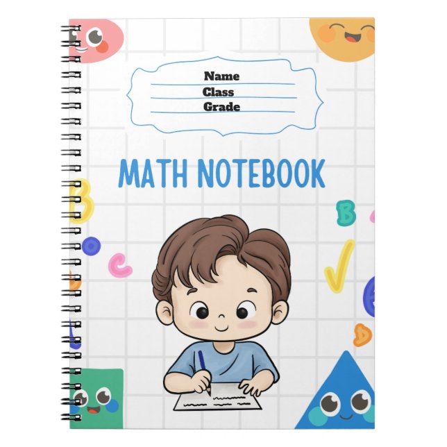 Customised Math Notebooks for School  (Front)