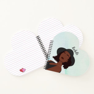 Customised Melanin African American Queen Notebook