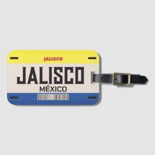 Customised Mexico Jalisco city license plate Luggage Tag