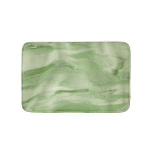 Customised Mint Green marble pattern Bath Mat